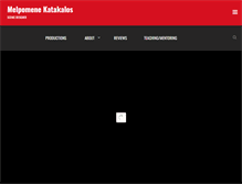 Tablet Screenshot of melpomenekatakalos.com